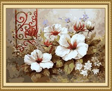 Load image into Gallery viewer, White Flowers Paint by Numbers