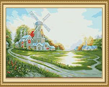 Load image into Gallery viewer, Windmill Landscape Paint by Numbers