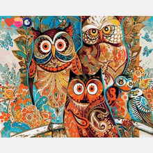 Load image into Gallery viewer, Artistic Owl Painting | Diy With Painting Kit