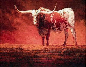bull paint by numbers