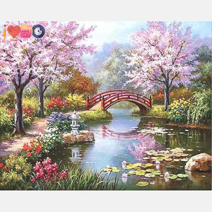 japanese garden painting numbers kit