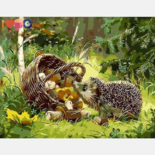 Load image into Gallery viewer, Cute Hedgehog Painting Diy With Paint By Numbers