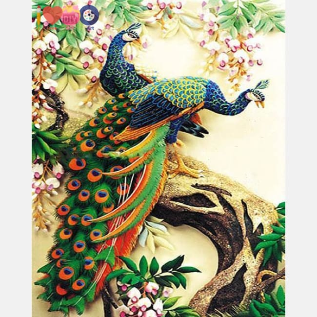 Majestic Peacock Paint by Numbers for Adults – I Love DIY Art
