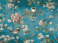 Load image into Gallery viewer, birds and flowers paint by numbers