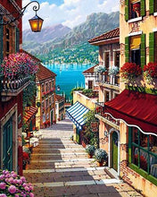 Load image into Gallery viewer, Market of Some City in the Hills - Greece?