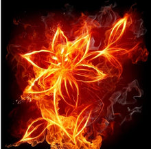Load image into Gallery viewer, fire flower diamond painting