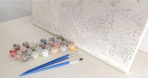 Eagles Painting by Numbers Kit - Flying Eagles
