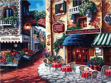 Load image into Gallery viewer, Coffee Shop in the Town - Paint by Numbers