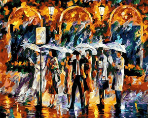 Waiting In The Rain DIY Painting By Numbers
