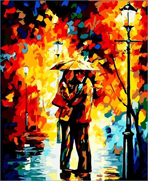 Colorful Couple Painting - Paint by Numbers