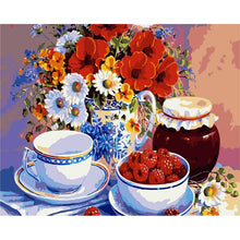 Load image into Gallery viewer, Cups Jar and Flowers Vase - Paint it and Hang in your Kitchen