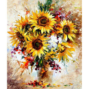 Sunflowers Artistic Painting - DIY Paint by Numbers