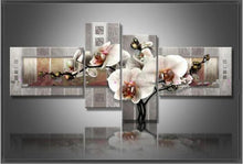 Load image into Gallery viewer, 4 Piece Wall Art Floral Diamond Painting
