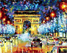 Load image into Gallery viewer, Artistic Colorful Night Rainfall, City Road Painting by Number - DIY