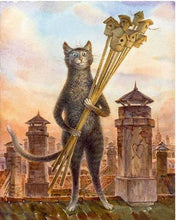 Load image into Gallery viewer, Hunter Cat with its Trophies - Painting by Numbers