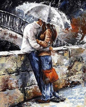 Load image into Gallery viewer, Romantic Kiss Under Umbrella Painting Kit