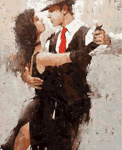 Dancing Man and Woman Painting - DIY Color by Digits