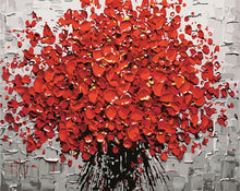 Load image into Gallery viewer, Red Flower DIY with Painting by Numbers Kit