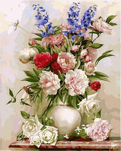 Load image into Gallery viewer, Colorful Flowers Vase Painting by Numbers Kit