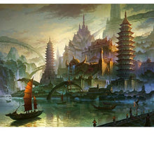 Load image into Gallery viewer, Alien City Painting - Paint by Numbers