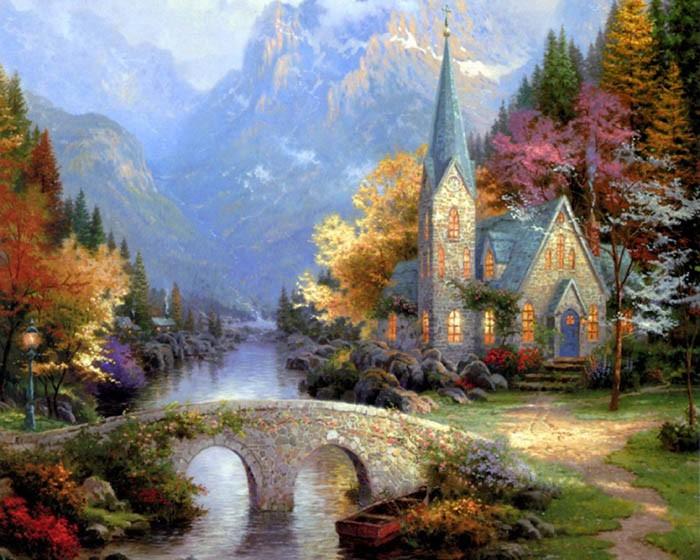 Beautiful Scenery - Paint Yourself with Paint by Numbers
