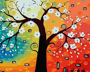 Colorful Flowers and Birds DIY Painting and 24 other Paintings - Paint by Numbers
