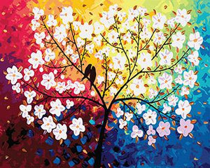 Colorful Flowers and Birds DIY Painting and 24 other Paintings - Paint by Numbers