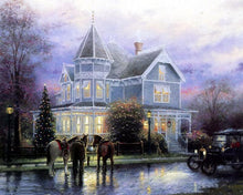 Load image into Gallery viewer, 1940&#39;s Villa, Car and Horses DIY Painting