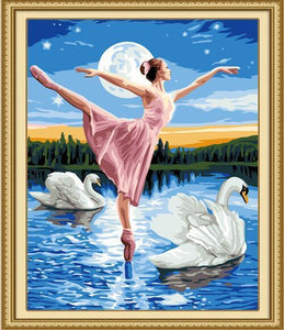 ballerina paint by numbers