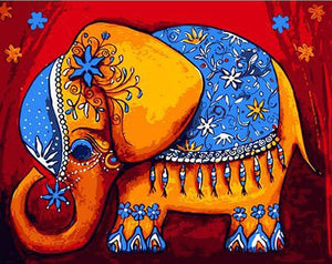 elephant paint by numbers