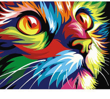 Load image into Gallery viewer, Colorful Cat Painting - Paint by Numbers for Kids