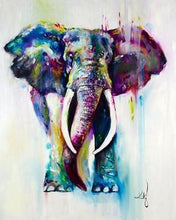 Load image into Gallery viewer, Colorful Elephant DIY Painting for Adults