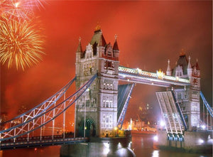 London Bridge and Fireworks at Night - 2 Variants