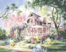 Load image into Gallery viewer, Paint a Beautiful Fairyland House Yourself with Paint by Numbers
