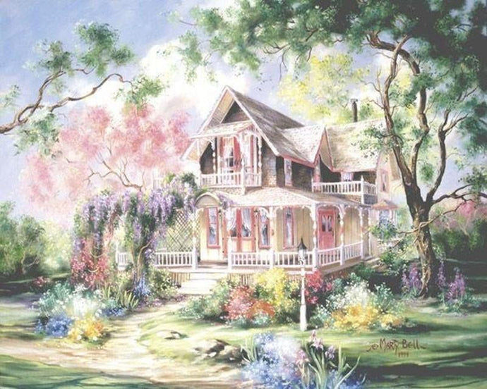 Paint a Beautiful Fairyland House Yourself with Paint by Numbers