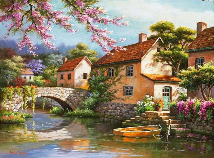 Very Beautiful Scenery Painting - Paint Yourself