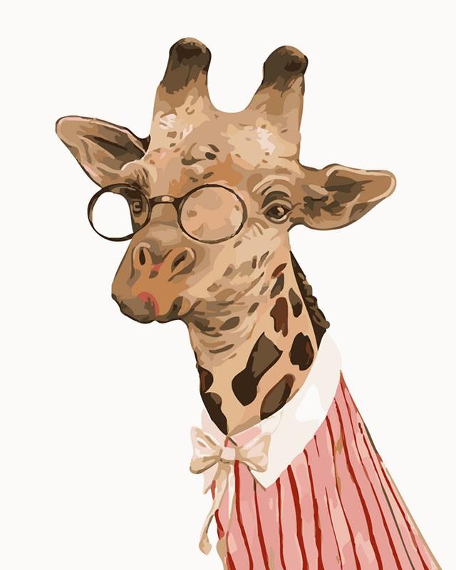 Professor Giraffe - Paint by Numbers
