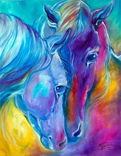 Load image into Gallery viewer, Fantasy Diamond Painting of Horse Couple