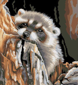 Honey Badger Painting - DIY Paint by Numbers