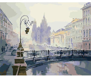 Vintage City Painting - Paint by Numbers