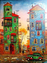 Load image into Gallery viewer, colorful buildings diamond painting