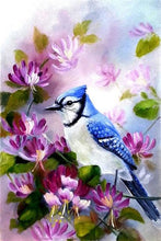 Load image into Gallery viewer, blue sparrow diamond painting
