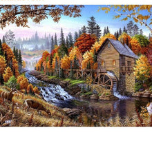 Load image into Gallery viewer, A House by the River Painting - Paint by Numbers