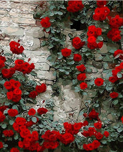 Load image into Gallery viewer, Roses on Rocks Painting - Paint by Numbers