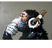 Load image into Gallery viewer, Chimpanzee Painting Art - Painting by Numbers
