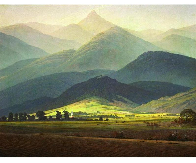 Mountain Meadows Landscape Painting - Paint by Numbers