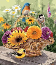 Load image into Gallery viewer, Beautiful Flowers and Birds Basket