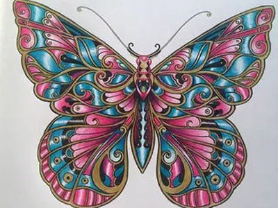 Diamond Painting kit - Colorful Butterfly Painting 4 Variants – I