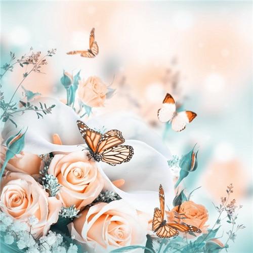 Roses and Butterflies - 5D Diamond Painting