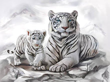 Load image into Gallery viewer, tigers diamond painting kits